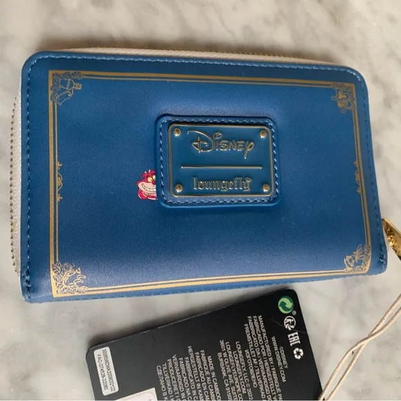 Loungefly Disney Blue Wallet with Gold Accents - Picture 4 of 7